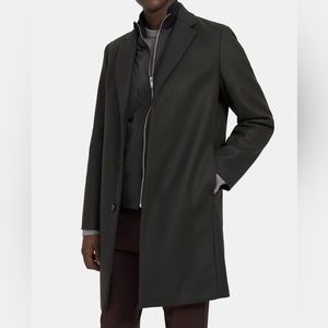 Theory Men’s Wool and Cashmere Coat with Vest